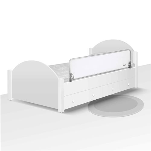 barriere de lit extra large safety first 150 cm textile gris produits bebes fnac