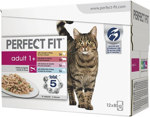 Perfect Fit 363332 nourriture pour chat, Pack de 4,12 unités (48 x 85 g)