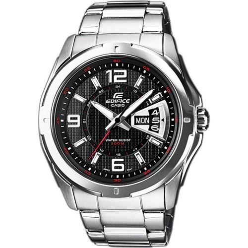 Casio Edifice Classic Ef-129D-1Avef - Montre-Bracelet - Quartz - Analogique - Acier Inoxydable - Acier Inoxydable - Fluorescent