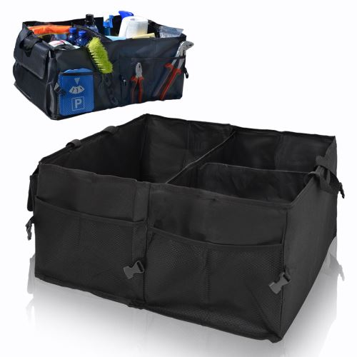eyepower Sac pour Coffre de Voiture 56x40x24cm boîte de rangement pliante Noir