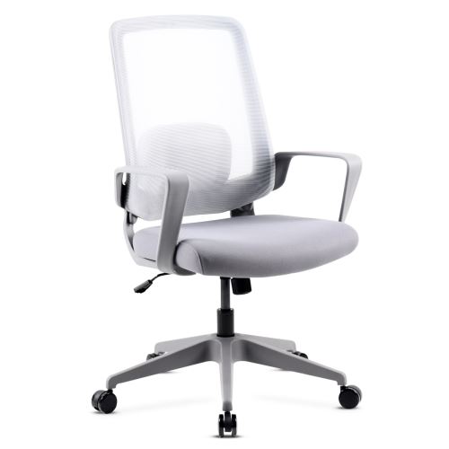 Mc Haus - Adonis Gris Siege de bureau reglable Ergonomie Travail Office