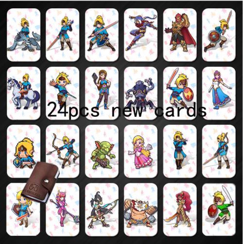 PRODUIT GENERIQUE: Lot de 22pcs Zelda AMIIBO nfc Tag Carte compatible Nintendo switch Wii U avec sac de rangement