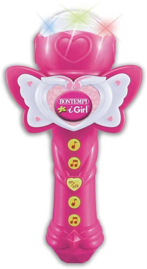 Bontempi iGirl microphone portable iGirl filles iGirl rose 24 cm