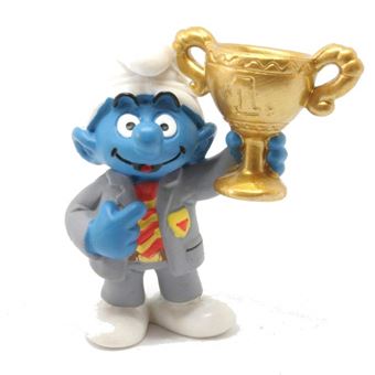 Figurine PVC Les Schtroumpfs Schtroumpf pompier Neuf Schleich