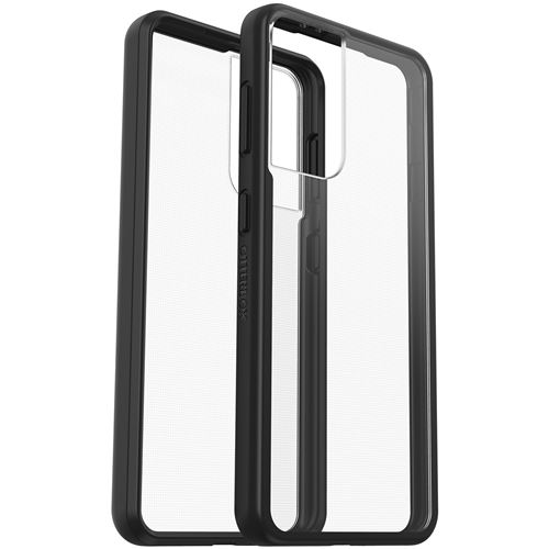 OtterBox React Series - Achterzijde behuizing voor mobiele telefoon - zwart kristal - voor Samsung Galaxy S21 5G
