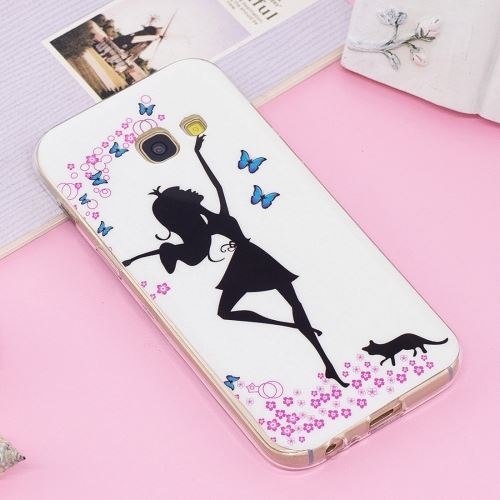 Galaxy A3 (2017) Coque Protection TPU Femme danseuse etoiles Fluorescent ALS51313