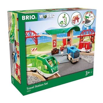 BRIO World - Rampes Et Butoirs Pour Circuit Train Bois - 4 Pièces - Jouet Enfant 3 Ans