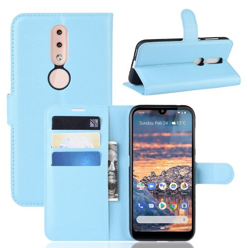 Etui en PU avec support bleu pour votre Nokia 4.2