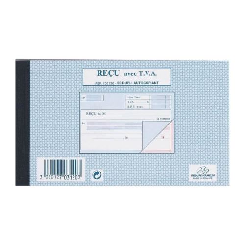 50 feuilles de facture autocollantes - 18 cm x 10,5 cm x 1 cm - petits carreaux
