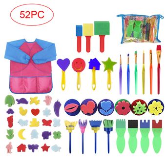 8 Pièces Pinceaux Peinture Enfant,Pinceau De Enfants Rond