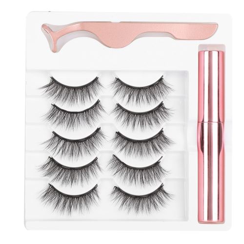 Faux Cils Magnétique avec Eyeliner Liquide Pince à Épiler - 010