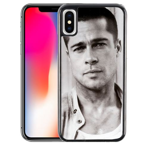 Coque pour iPhone XS brad pitt