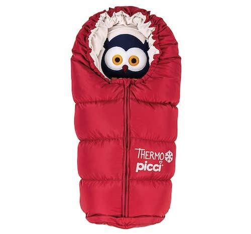 Chancelière d'hiver pour poussette Picci Thermo Big - 98 cm rouge
