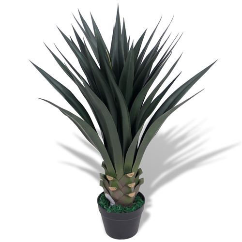 VidaXL Plante artificielle avec pot Yucca 85 cm Vert