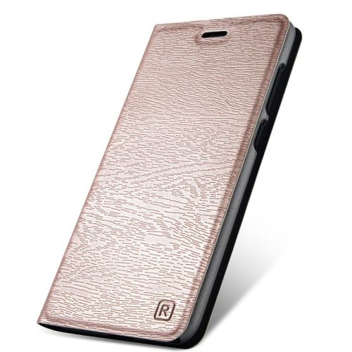 Coque en PU grain de bois svelte pour Xiaomi Mi 6X - Or rose