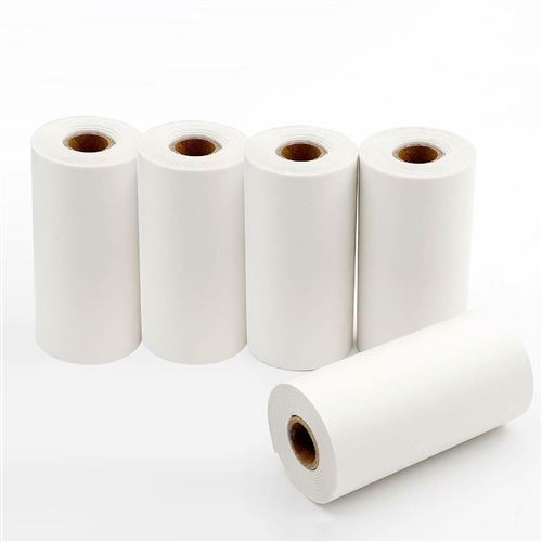 6 Rouleaux De Papier Photo Blanc Collant - Papier Thermique Pour