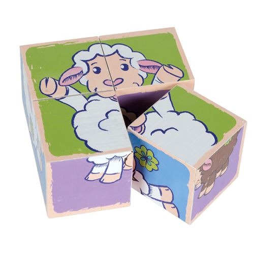 Eichhorn Puzzle Cube Sheep, 4 pièces