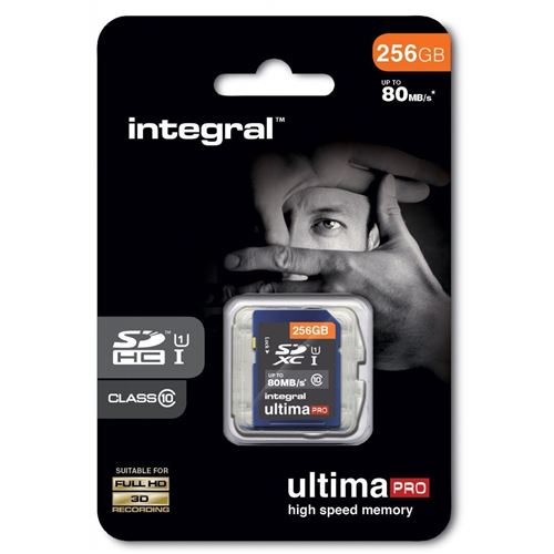 Integral UltimaPro - flashgeheugenkaart - 256 GB - SDXC UHS-I