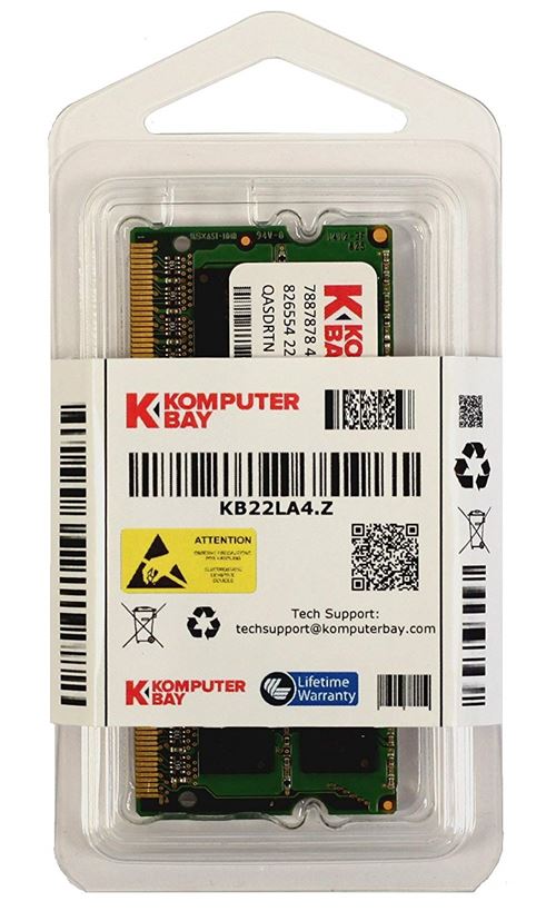 Komputerbay 2GB DDR3 SODIMM (204 broches) 1066Mhz PC3 8500 pour Apple 2 Go (7-7-7-20)