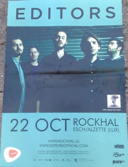 EDITORS - 50x70 cm - AFFICHE / POSTER