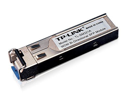 TP-Link TL-SM321A Module d'Extension SFP WDM Bidirectionnelle sur Fibre Optique 1000 Base-BX TX 1550nm / RX 1310nm Monomode jusqu'à 10 km