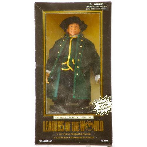 1997 - Formative International Co. Ltd. - À la une du monde - Benjamin Franklin (1706 à 1790) - 12 pouces de hauteur - Présentoir entièrement réglable - Très rare - Neuf - Hors série - Édition limitée - A collectionner