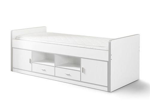 Vipack Lit Capitaine Bonny 90x200 Blanc