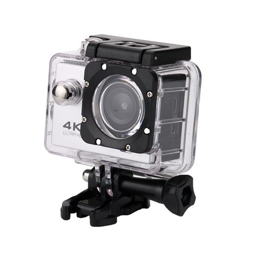 Caméra Sport Télécommande Étanche 4K Wifi 1080P -Argent
