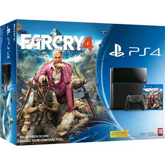 Console Sony PS4 500 Go Noire + Far Cry 4