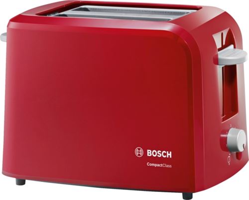 Bosch CompactClass TAT3A014 - broodrooster - rood/ lichtgrijs