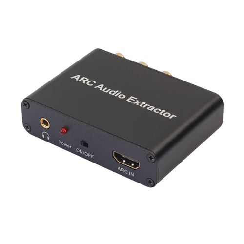 Rensaday Extracteur Audio HDMI ARC Avec DAC - Sortie SPDIF Optique/Coaxiale + RCA/3,5mm - 192kHz 24bits, 5.1 Canaux & CEC Pour TV & Barre De Son