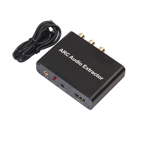 Extracteur Audio HDMI ARC - Convertisseur TV Vers Sortie Optique, Coaxiale, RCA Ou 3.5mm - Pour Barres De Son, Amplis Non ARC - Compatible Samsung, LG, Sony