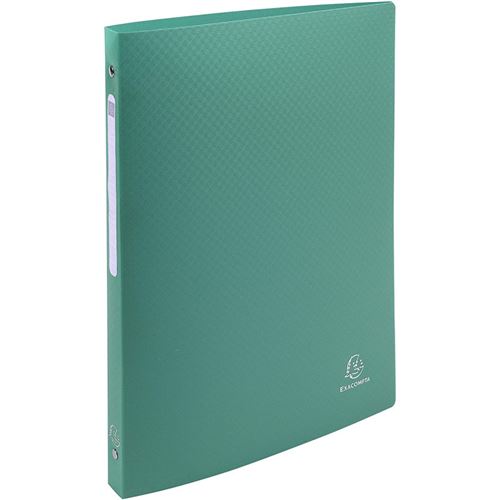EXACOMPTA Lot de 20 Classeurs souple 4 anneaux dos 20 mm A4 vert