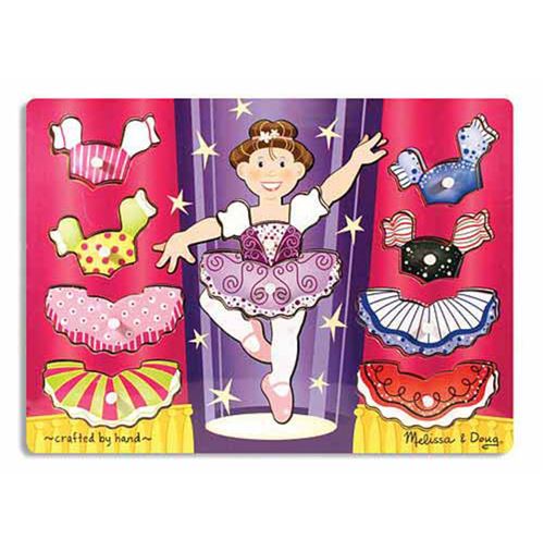 Melissa & Doug Puzzle en bois ballerine 10 pièces