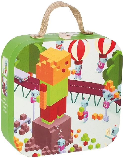 Janod - j02943 - valisette puzzle robocubes 24 pcs