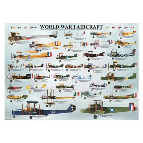 EuroGraphics World War I Aircraft 1000 Piece Puzzle