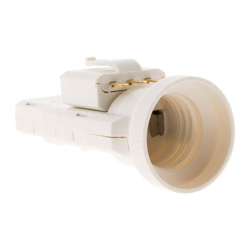 Zenitech Blanc - Douille Avec Fiche Dcl 6A 250V B22