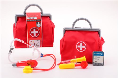 Trousse de médecin avec accessoires 6 pièces