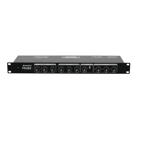 Omnitronic EM-260B table de mixage 19 pouces