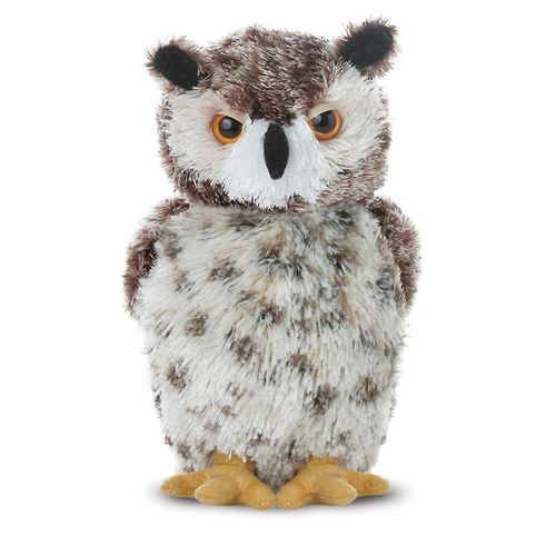 Aurora chouette hulotte Mini Flopsie Osmond 20 cm marron/blanc