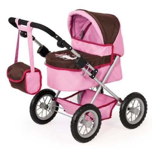 Bayer transport de poupée à la Trendy rose / marron 67 cm