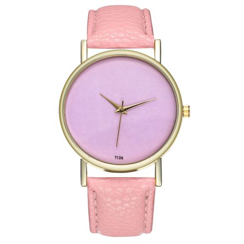 Montre minimaliste suisse avec bracelet en cuir, montre pour femme, quartz, montre tendance pour femme, montre femme T126-Arose