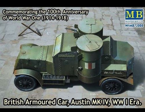 Austin Mk.iv British Armored Car,1914-18 - 1:72e - Master Box Ltd.