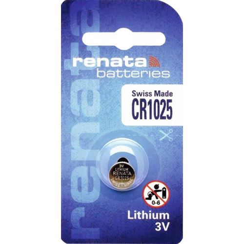 Blister de 1 Pile bouton lithium CR1025 3V 30 mAh