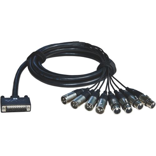 Alva AES25-4F4M1 D-sub 4x XLR-F & 4x XLR-M câble multipaire 1m