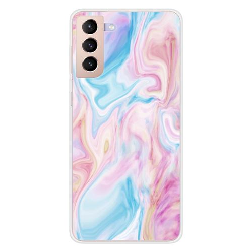 Coque en silicone imprimée compatible Samsung Galaxy S21 Plus Soap