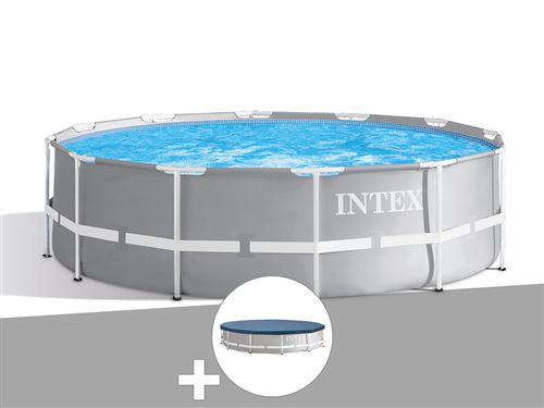 Kit Piscine Tubulaire Intex Prism Frame Ronde 3 66 X 1 22 M Bache De Protection Piscine Achat Prix Fnac