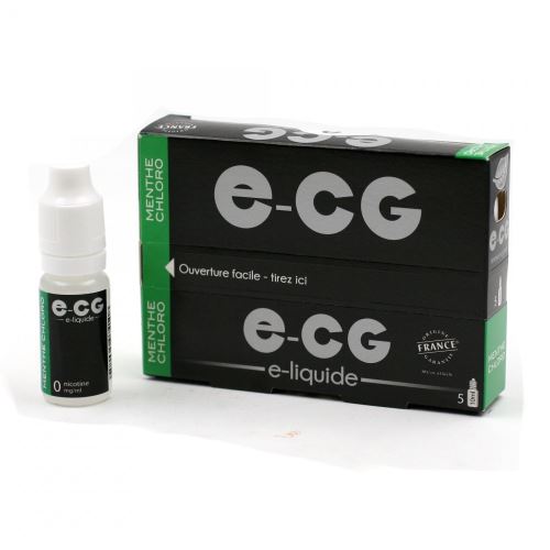 Lot de 5 Flacons E-CG - Menthe Cholro 0 mg/ml