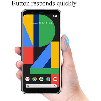 Pack Protection Google Pixel 4A Avizar - Coque Souple Silicone + Verre Trempé Transparent, Neuf