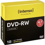 Intenso - 10 x DVD-RW - 4.7 Go 4x - boîtier CD étroit